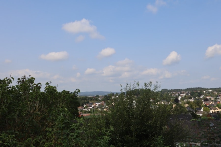 Aussicht - Tweegezinswoning met prachtig uitzicht over Hillesheim, met tuin en garage, te Hillesheim (39)