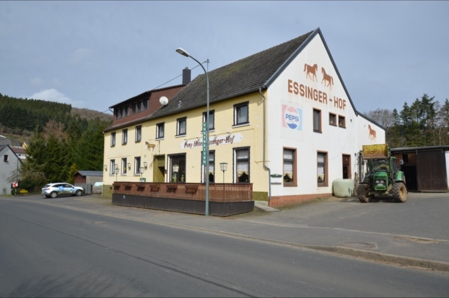 Straßenansicht - Voormalig restaurantgebouw, hotel met 11 gastenkamers te koop, Hohenfels-Essingen (28)