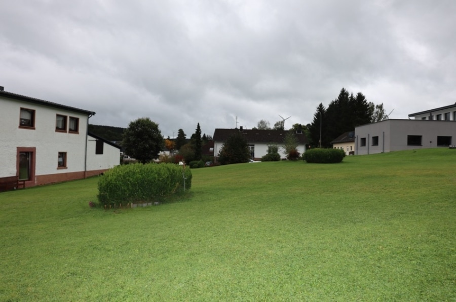 Garten - Einfamilienhaus mit anstehendem ehemaligen Werkstattgebäude, Garage und Garten, Hallschlag (4)