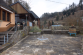 Terrasse - Ehemaliges Gasthaus und Cafe unterhalb der Manderscheider Niederburg, Niedermanderscheid