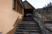 Aufgang Cafe Terrasse - Ehemaliges Gasthaus und Cafe unterhalb der Manderscheider Niederburg, Niedermanderscheid
