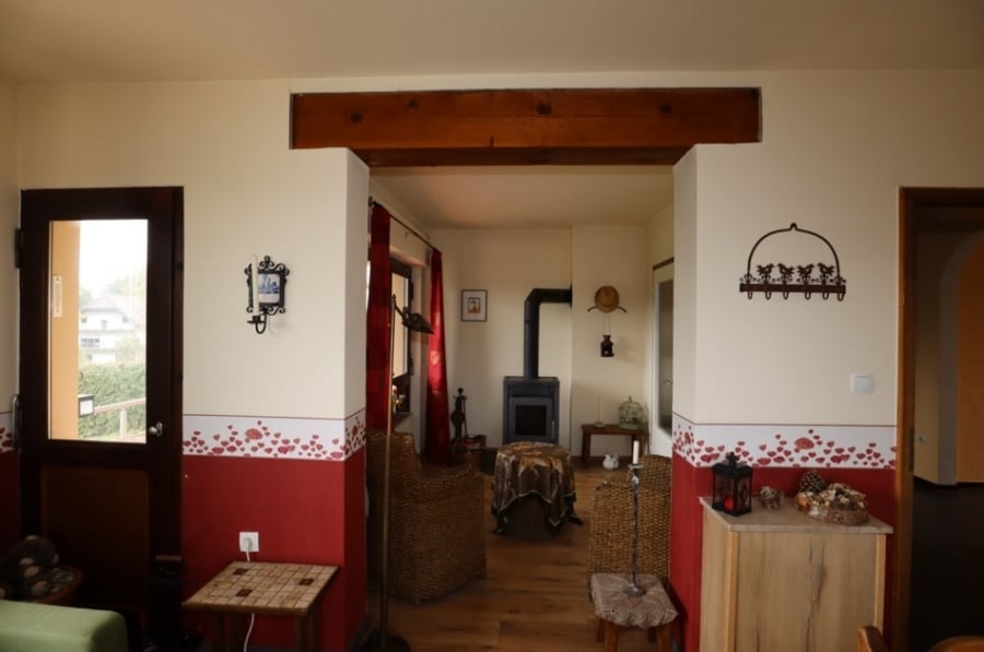 Wohnzimmer - **VERKAUFT** Gemütliches kleines Wohnhaus mit Balkon, Garten, Garage und phantastischer Aussicht, Hollerath