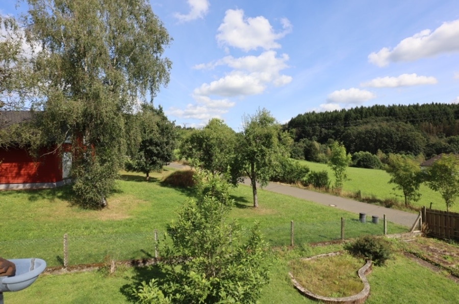 Aussicht - Großes Wohnhaus mit 10 Schlafzimmern, Garten und Garage in Dorfrandlage, Zendscheid