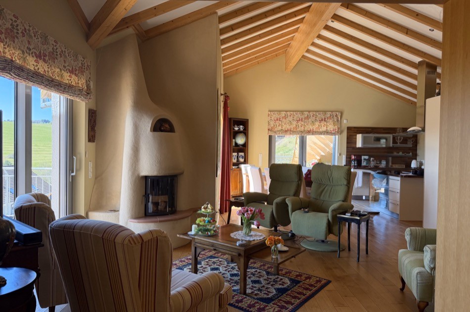 Kaminecke im Esszimmer