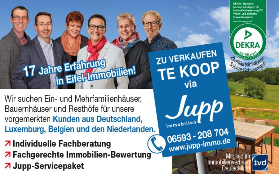 Wohn- und Geschäftshaus im Zentrum von Gerolstein, Gerolstein (34) - JUPP_Plakat-Anzeige_NEU 17 Jahre